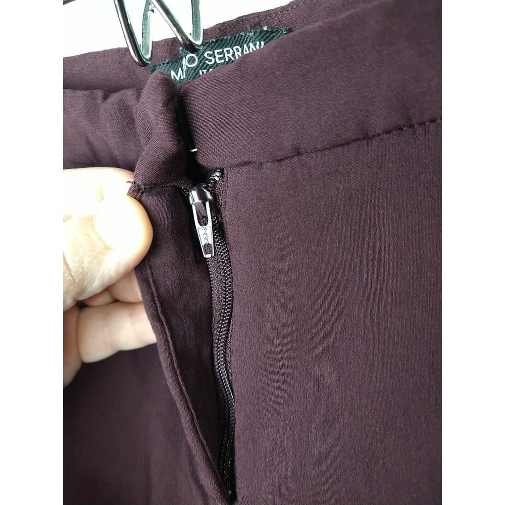 Mario Serrano Purple Cropped/Ankle Flat Front Pants. Size 8 - Picture 5 of 10